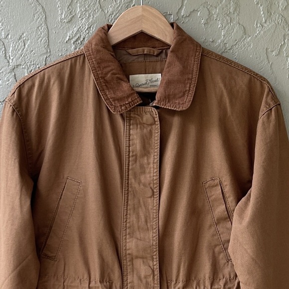 Universal Thread Women's Size XS Brown 100% Cotton Zip Utility Anorak Jacket NEW - Picture 3 of 13